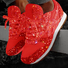 Load image into Gallery viewer, Women&#39;s Solid Color Sequined Sneakers