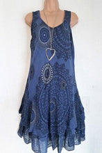 Load image into Gallery viewer, Round Neck  Bohemian Camisole Dress