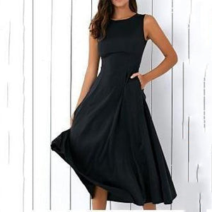 Slim Fit Large Pendulum Skater Dress