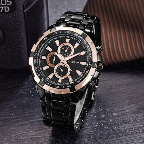 Fashion Casual Men's Stainless Steel Quartz Watch