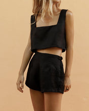 Load image into Gallery viewer, Square Collar Vest Navel Shorts Suit