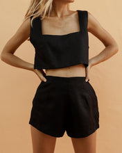 Load image into Gallery viewer, Square Collar Vest Navel Shorts Suit