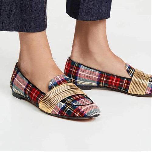 Casual Plain Colouring Round Toe Flats