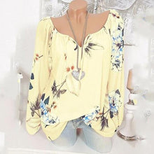 Load image into Gallery viewer, Printed Long Sleeve Casual Blouse