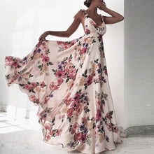 Load image into Gallery viewer, Sexy New Backless Floral Print Maxi Dress