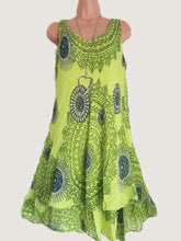 Load image into Gallery viewer, Round Neck  Bohemian Camisole Dress