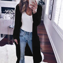 Load image into Gallery viewer, Fashion Long Sleeve Plain Pocket Cardigans