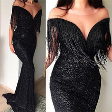 Load image into Gallery viewer, Sexy V-Neck Sleeveless Slim Evening Dress