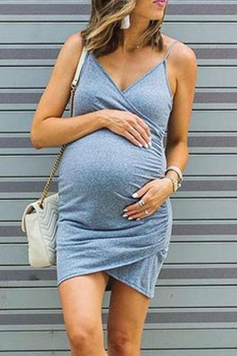 Maternity  Basic Comfy Grey  Dress