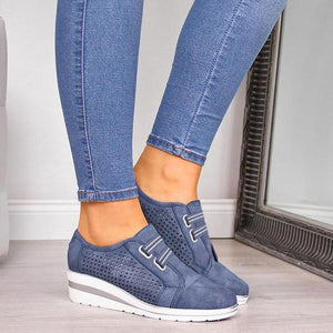 Plain Round Toe Casual Travel Sneakers