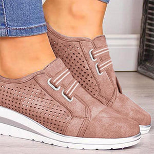 Plain Round Toe Casual Travel Sneakers