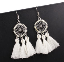 Load image into Gallery viewer, Bohemian Hollow Tassel Earrings Retro Creative Alloy Earrings