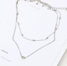 Load image into Gallery viewer, Simple Hearts Copper Multilayer Clavicle   Necklace