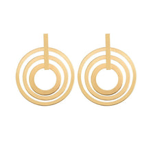 Load image into Gallery viewer, Personality Trend Women&#39;s 3 Circle Earrings