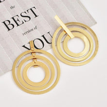 Load image into Gallery viewer, Personality Trend Women&#39;s 3 Circle Earrings