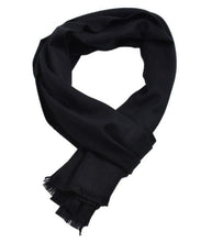 Load image into Gallery viewer, Autumn and winter solid color cashmere double-sided yarn-dyed scarf