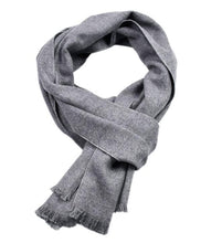 Load image into Gallery viewer, Autumn and winter solid color cashmere double-sided yarn-dyed scarf