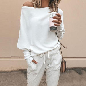 Fashion Casual Solid Color Plain Sweaters