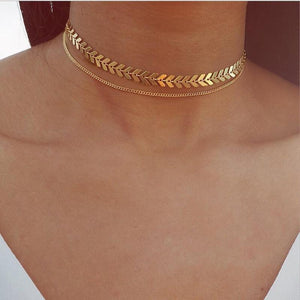 Temperament Fashion Fishbone Chain