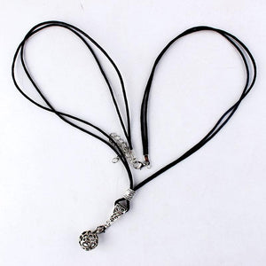 Women's Fashion Adjustable Velvet Rope Geometric Pendant Necklace