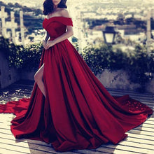 Load image into Gallery viewer, Sexy Off-Shoulder V-Neck Evening Dress