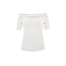 Load image into Gallery viewer, Off Shoulder  Plain T-Shirts