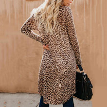 Load image into Gallery viewer, Collarless  Leopard Print Outerwear