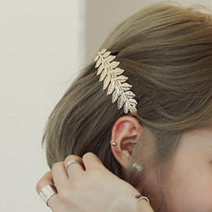 Metal Leaf Hairpin Clip