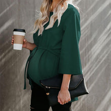 Load image into Gallery viewer, Maternity Pure Color Long Sleeve Shirt