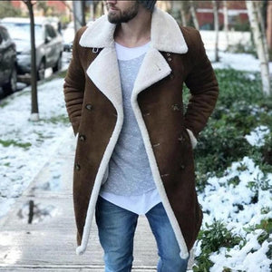 Fashion Fleece Composite Suede Overcoat