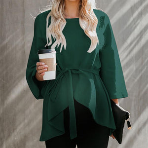 Maternity Pure Color Long Sleeve Shirt