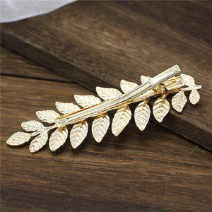 Metal Leaf Hairpin Clip