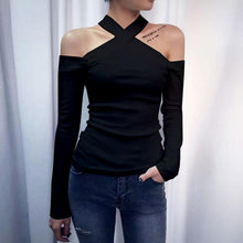 Load image into Gallery viewer, Fashion Strapless Long-Sleeved T-Shirt