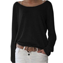 Load image into Gallery viewer, Round Neck  Plain Long Sleeve T-Shirts