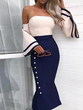 Load image into Gallery viewer, Sexy Off-The-Shoulder Fishtail Bodycon Dress